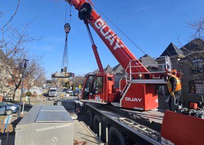 Camion de transport pour arbre abattu - Service abattage arbre sur la Rive-Sud de Montréal et ses environ - Services entretiens Arbres Viau
